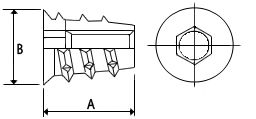 Woodfit - Headed - Type D - M4x10mm