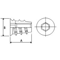 Woodfit - Headed - Type D - M5x10mm